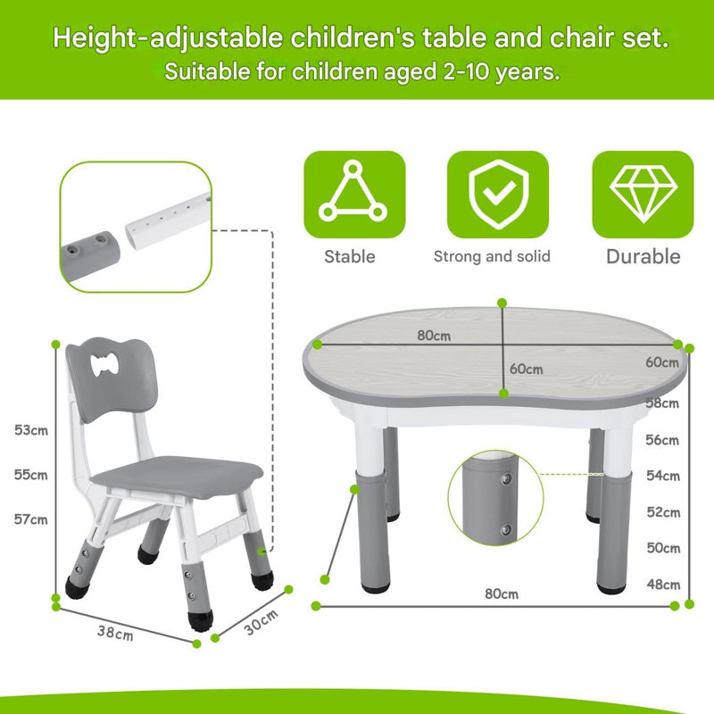 2 - Person Dining Set, Grey