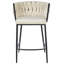 Aylena Upholstered Counter Stool with Metal Frame-859223854