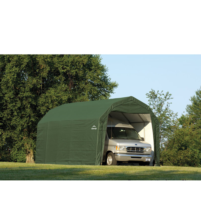 12 pi. L 28 pi. D Garage, Vert