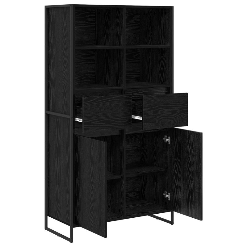 81cm Sideboard, Black Oak