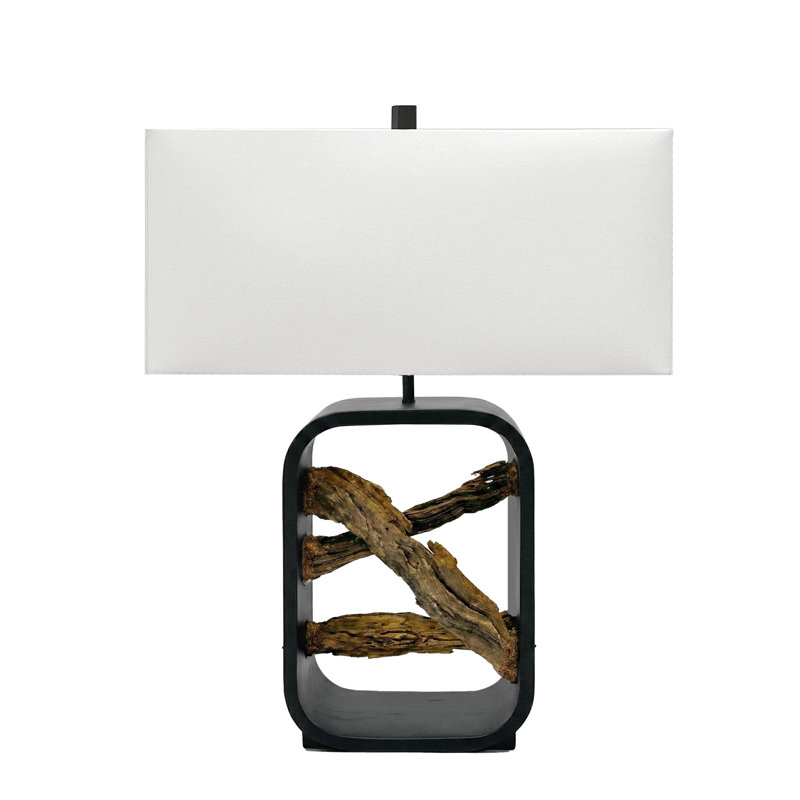 Danford - Lampe de table 25 "- ensemble de 2 - Danfordwood et finition noire