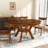 Round Extendable Solid Wood Dining Table-147382906