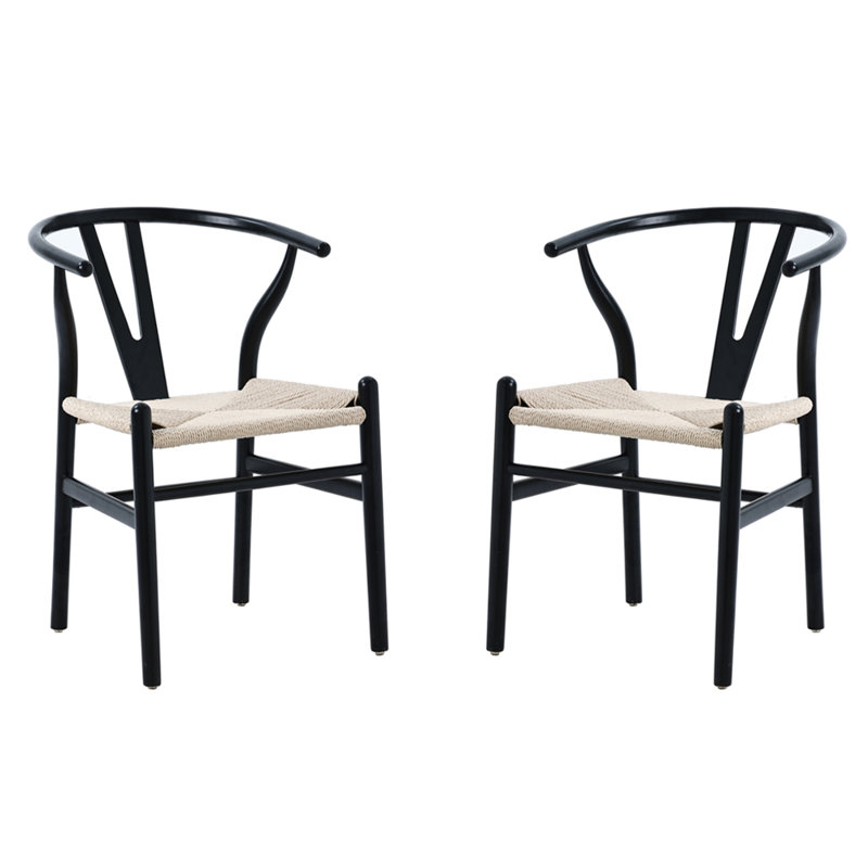 Dining Chair in Oak, Black