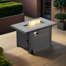 Wicker/rattan 42" Fire Pit Table With Lid