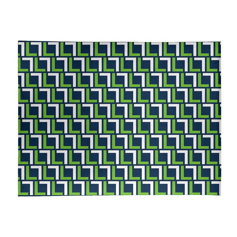 Geometric Indoor Rug, Rectangle 8' x 10'