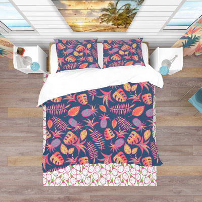Ensemble de housse de couette tropical