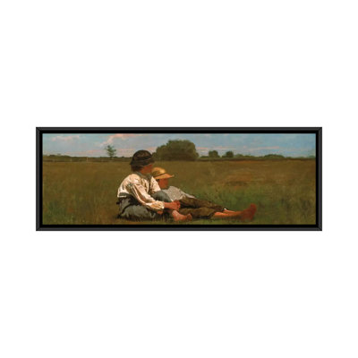 Reproduction d'art sur toile, "Garçons dans un pâture" par Winslow Homer