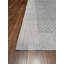 Tapis blanc original en laine et coton noué à la main