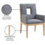 Fauteuil de salle à manger Flore-102079482-102079477