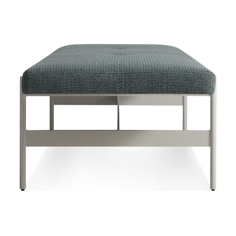 Daybench Upholstered Dining Bench, Maharam Mantle in Parsley / Putty, 14" H x 75" W x 24" D