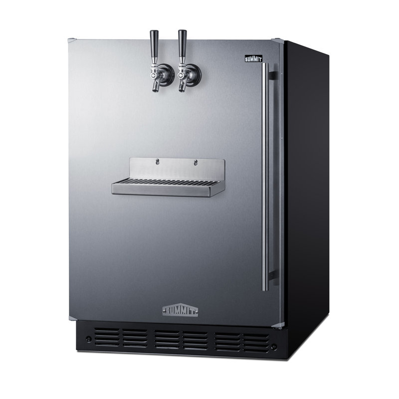 Summit Appliance 24" Wide Front Tap Built-In ADA-Compliant Cold Brew Coffee Kegerator, Left