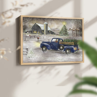 Souvenirs d'hiver - reproduction encadrée