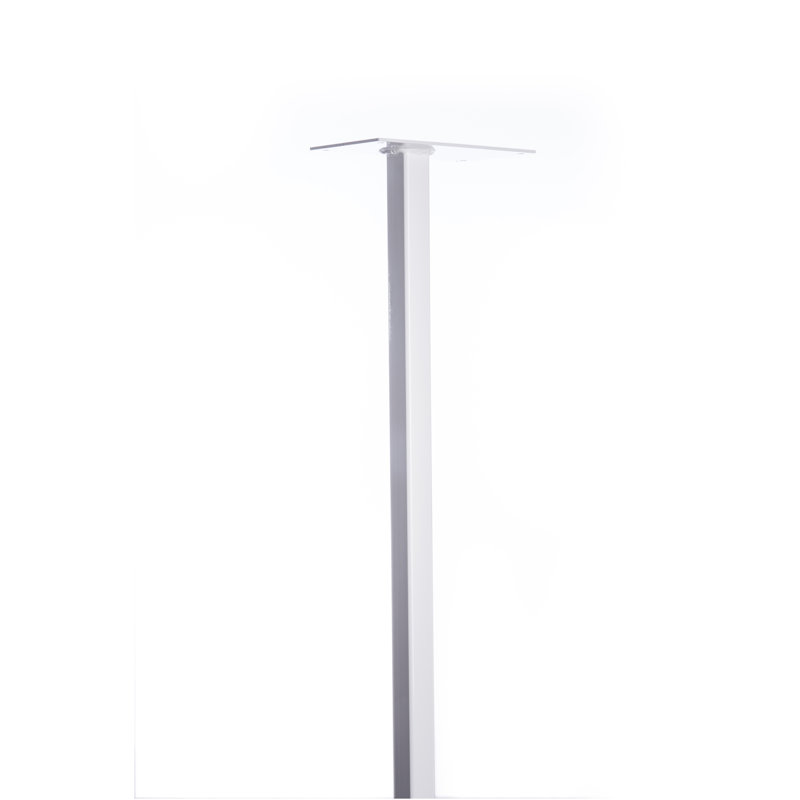 Poteau enterré standard 3,5 "x H 57,5", Vertical-blanc