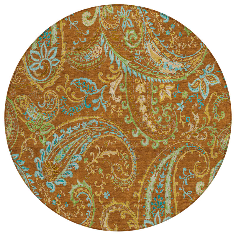 Tapis intérieur / extérieur Kinslee, Rond 8 pi