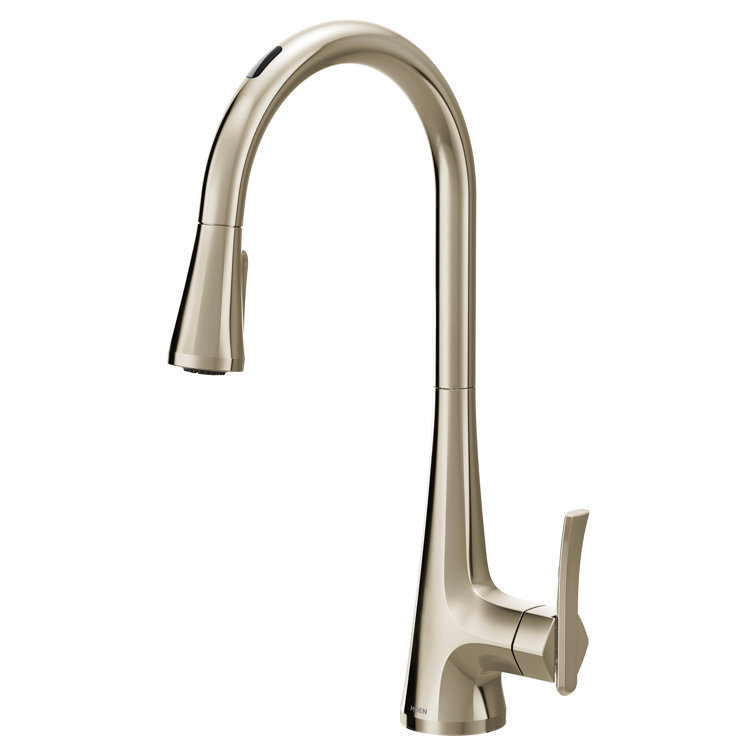 Sinema Pull Down Touchless Single Handle Kitchen Faucet with Voice Control, Motion Sense and With Accessories