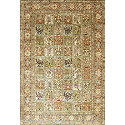 Tapis traditionnel brun / jaune