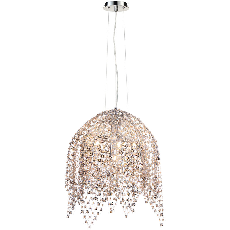 Lustre géométrique unique à 6 lumières Danza