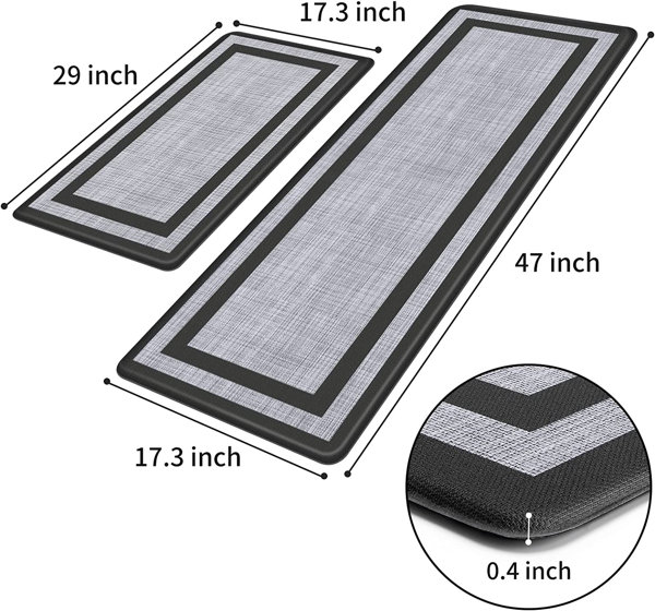 Tetra 2 Piece Anti-Fatigue Mat Set Gracie Oaks