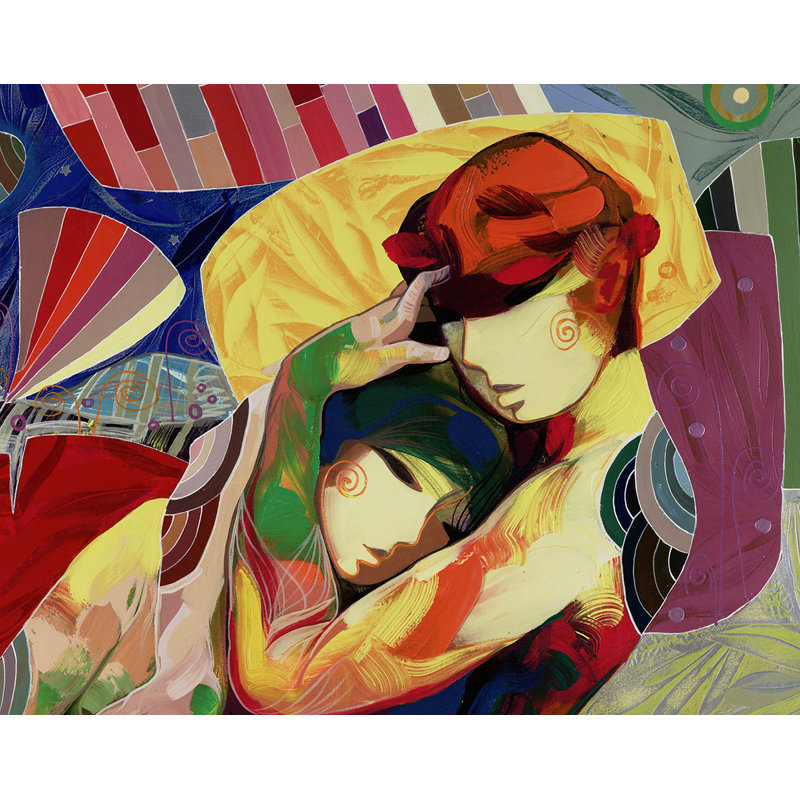 Conselo De Amore, Canvas Painting by Tadeo Zavaleta, streched and framed