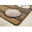 Tapis touffeté à motif géométrique brun / gris / rose Pixel Perfect ™-50086229