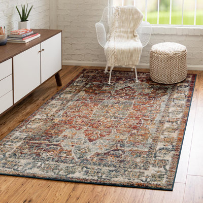 Tapis oriental orange Alresford
