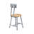 Fixed Height Industrial/Shop Stool with Backrest-86654575