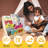 Front Facing Kids Bookshelf With Back Storage, Perfect For Toddler, Children's Room, And Reading Nook (Natural)