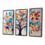 Arbre coloré abstrait 1 - Art mural africain-650924455-650924458
