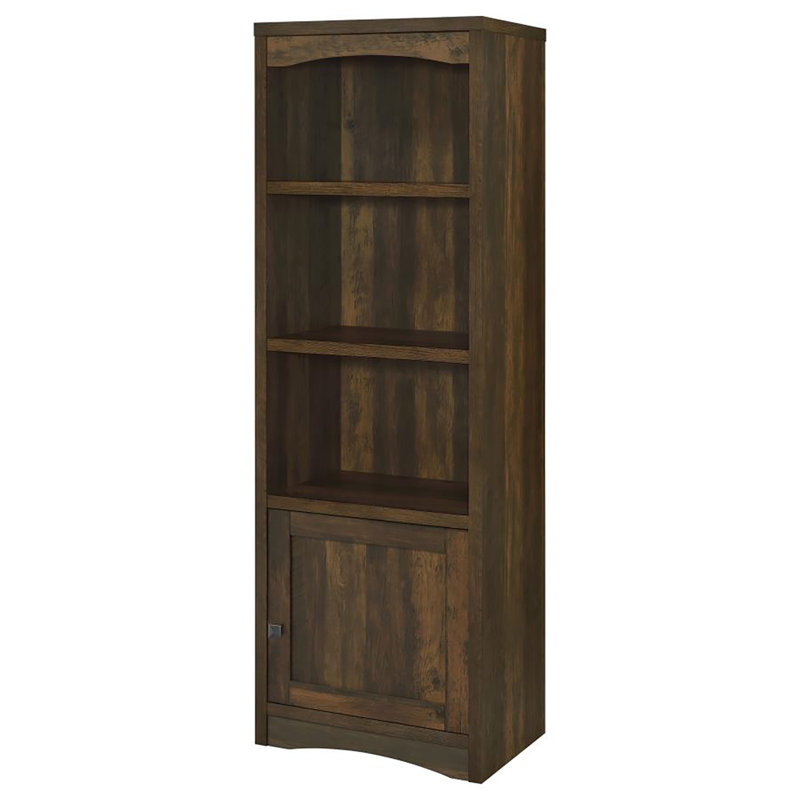 Izzaiah 3-shelf Media Tower, Dark Pine