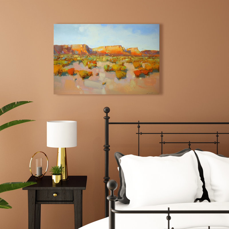 Vue du canyon, estampe numérique sur toile tendue avec châssis