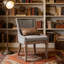 Ensemble de 2 chaises d'appoint de cuisine en bois massif avec garniture cloutée et support pour haut dossier Farmhouse, capacité de poids de 350 lb-1590159136