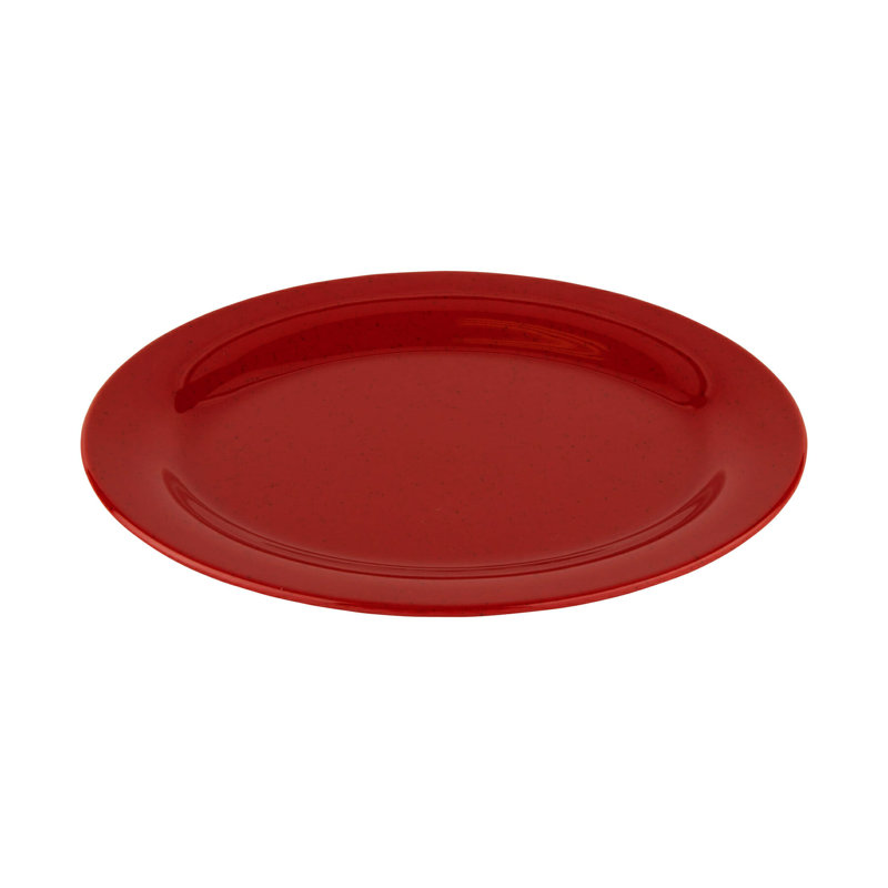 GET Melamine Oval Serving Platters,Red, 0.91" H x 13.5" L x 10.25" W