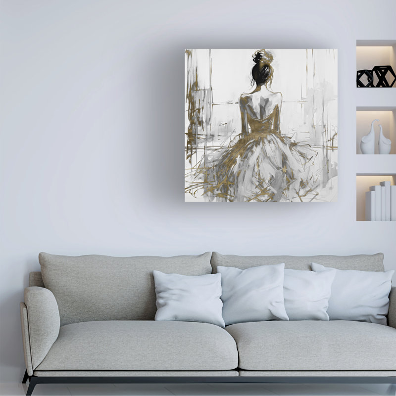 Art sur toile de taffetas bolologien Sasha, H 14 po x l 14 po