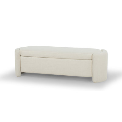 Banc de rangement rembourré 62 po Mizel