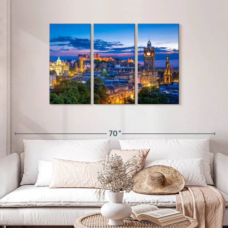 Nicci Edinburgh At Night Time, 28" H x 45" W