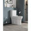 Toilette allongée en céramique à hauteur confortable, 1,1 / 1,6, blanche, et siège en céramique, allongée, hauteur confortable, mode accrédité