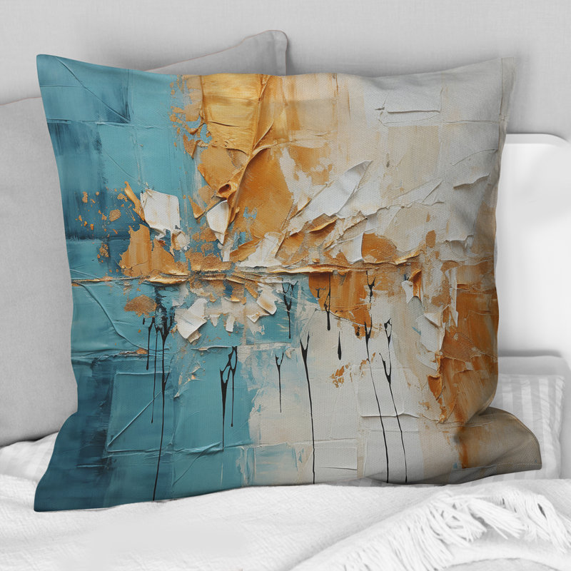 Coussin Transcendent Textures I - Abstract Collages