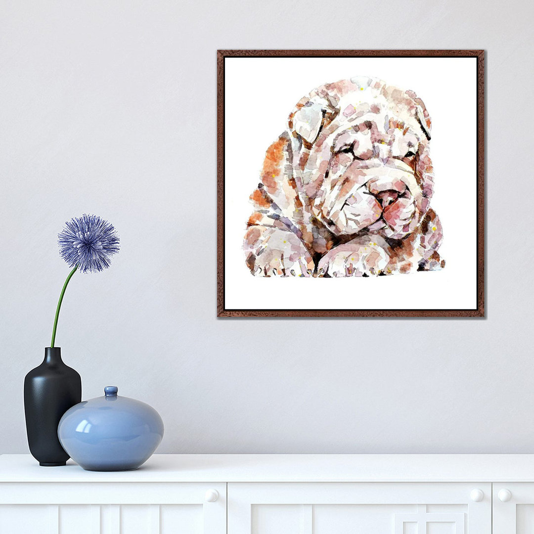Shar Pei by EdsWatercolours - Gallery-Wrapped Canvas Giclée on Canvas
