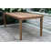 Fleur 7 - Person Wood Patio Dining Set with Rectangular Table
