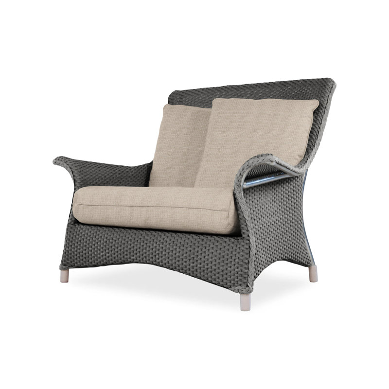 Mandalay Outdoor Lounge Chair, Rumba Nickel, Mink