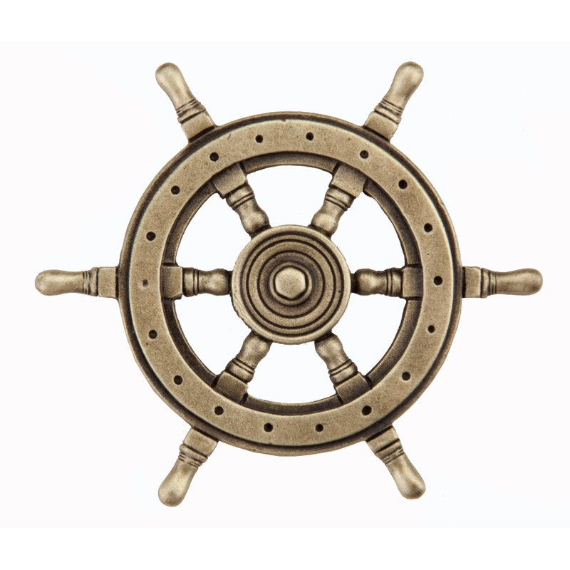 Poignée d'armoire de bateau, Laiton antique