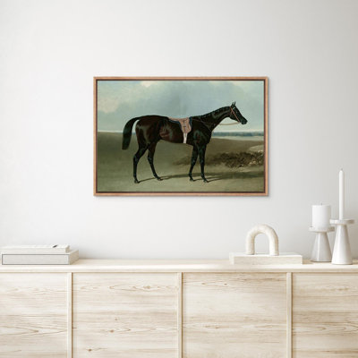 Horse In The Woodland Landscape Animal Modern Living Room Decor Framed Canvas Print Wall Art