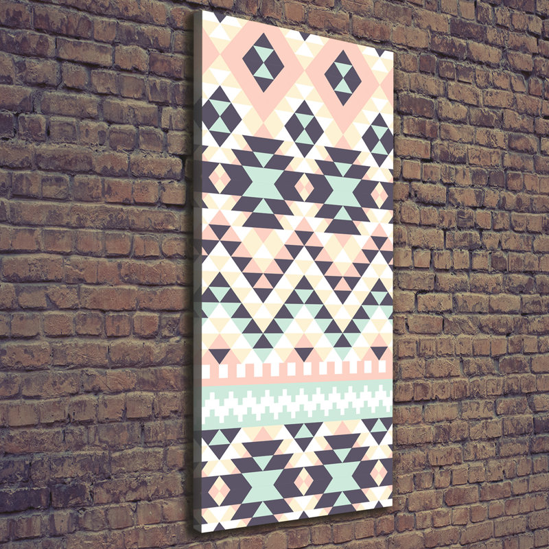 Ethnic Background - Wrapped Canvas Print