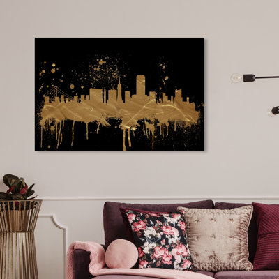 « san francisco horizon », peinture sur toile