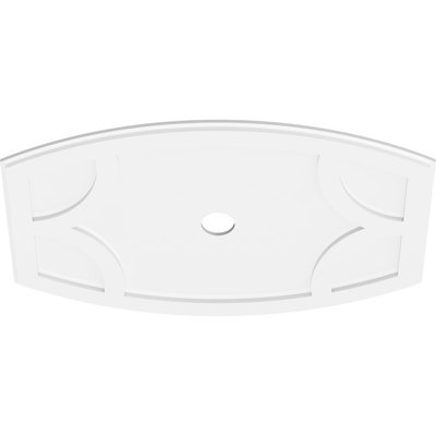 38"W x 25 3/8"H x 3"ID x 20 1/2"C x 1"P Kailey Architectural Grade PVC Contemporary Ceiling Medallion