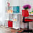 White Three-Layer Simple Household Bookshelf