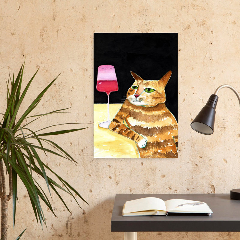 Art contemporain, art contemporain pour chat, H 24 po x l 16 po