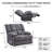 Batholo 42.9" Wide Modern Manual Glider Upholstered Recliner-71248623