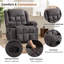 3-Position Adjustable Manual Recliner with Cup Holders-639370566