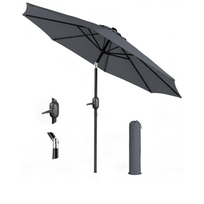 268cm Tilt Beach Parasol